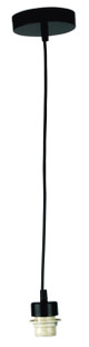 Parti Cord Suspension Black with Black Flex E27 Parti Cord Suspension Black with Black Flex E27
